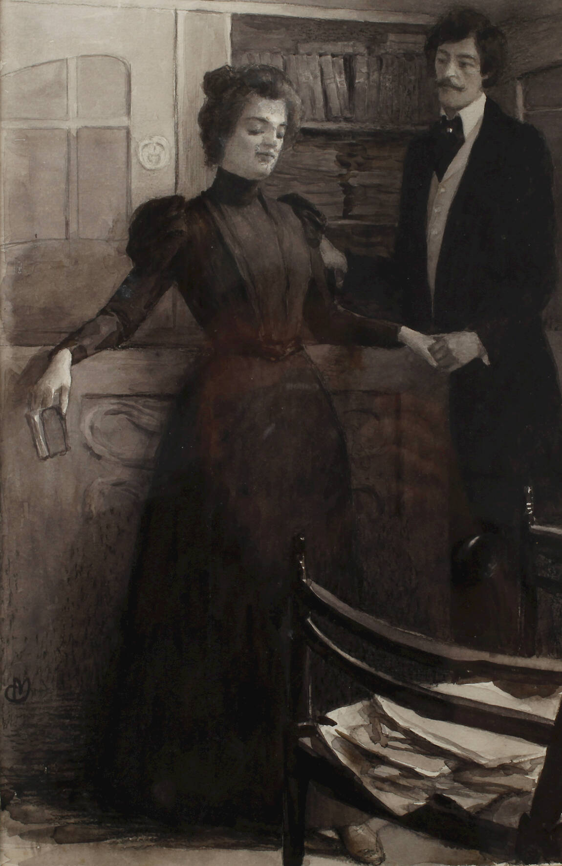 Myrbach, attr., "Zärtlich"