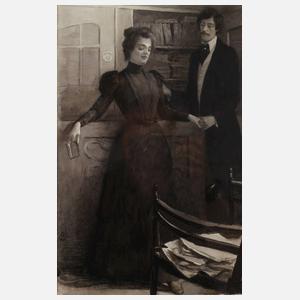 Myrbach, attr., "Zärtlich"