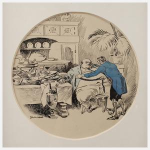 Max Schaberschul, "Bei der Anprobe"