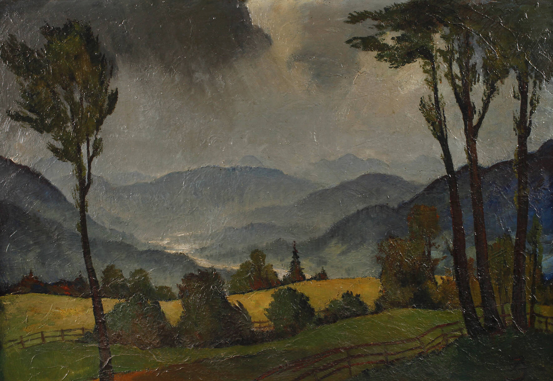 Johannes Beutner, "Landschaft in Oberbayern"