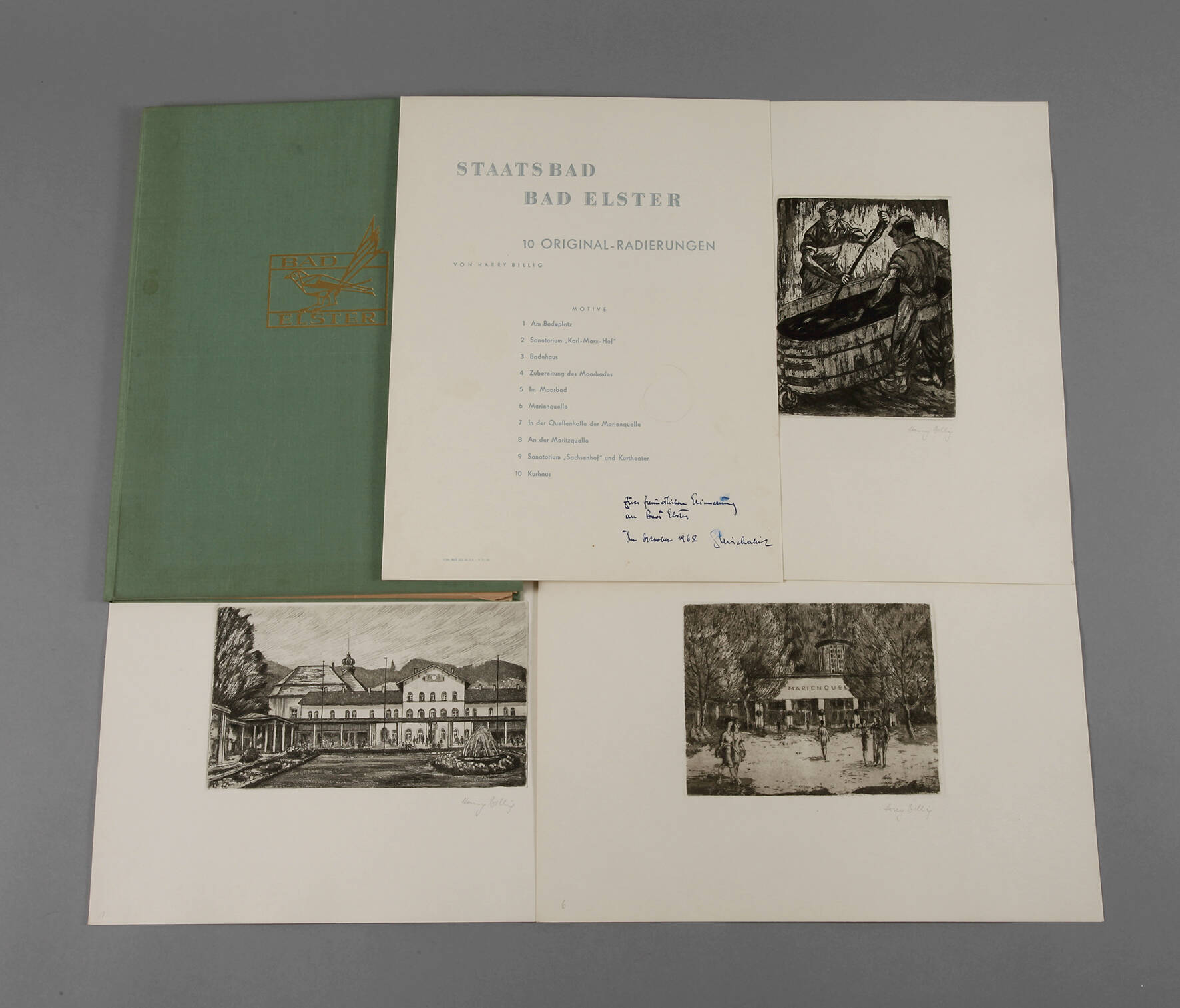 Harry Billig, Mappe "Staatsbad Bad Elster"