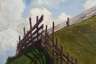 Ernst Frommhold, Landschaft mit Weidezaun
