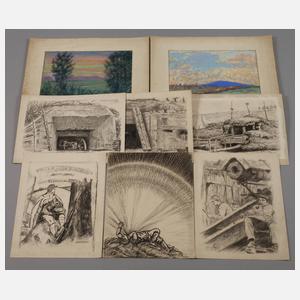 Walther Gasch, Konvolut Handzeichnungen