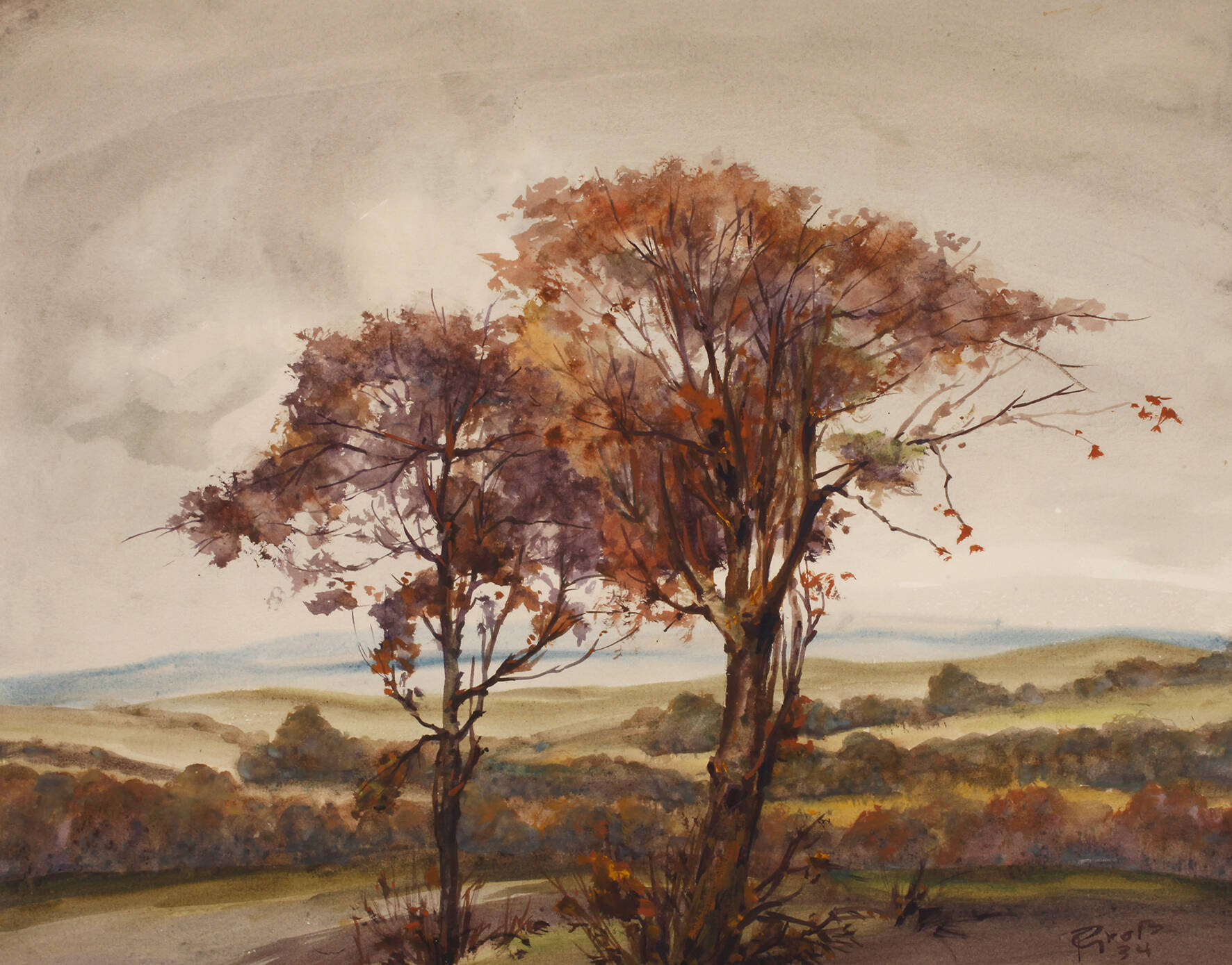 Paul Groß, Herbst im Mittelgebirge