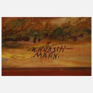 Karl Hübschmann, Blick auf Schloss Moritzburg