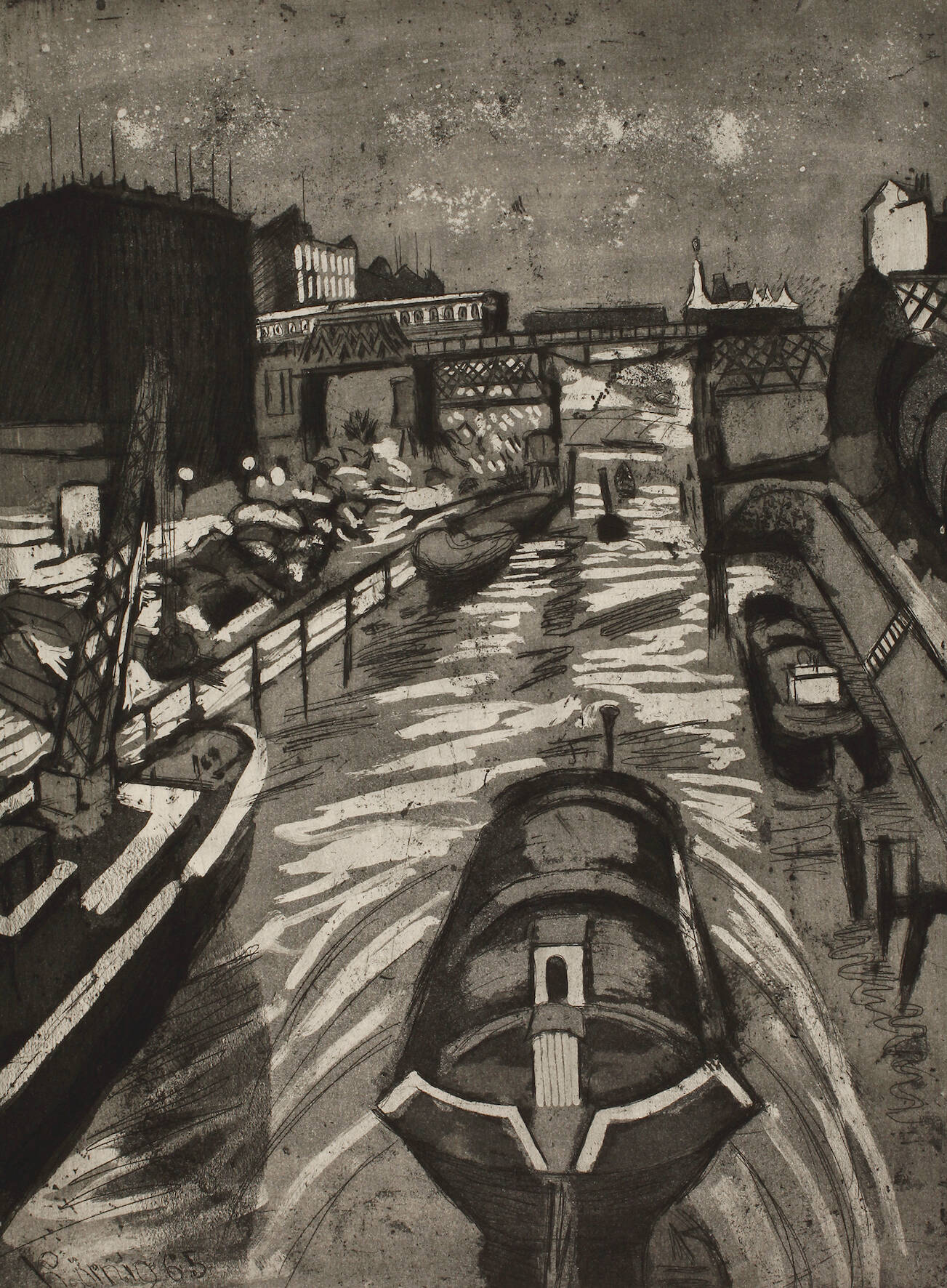 Hans Körnig, "Am Nordhafen in Berlin"