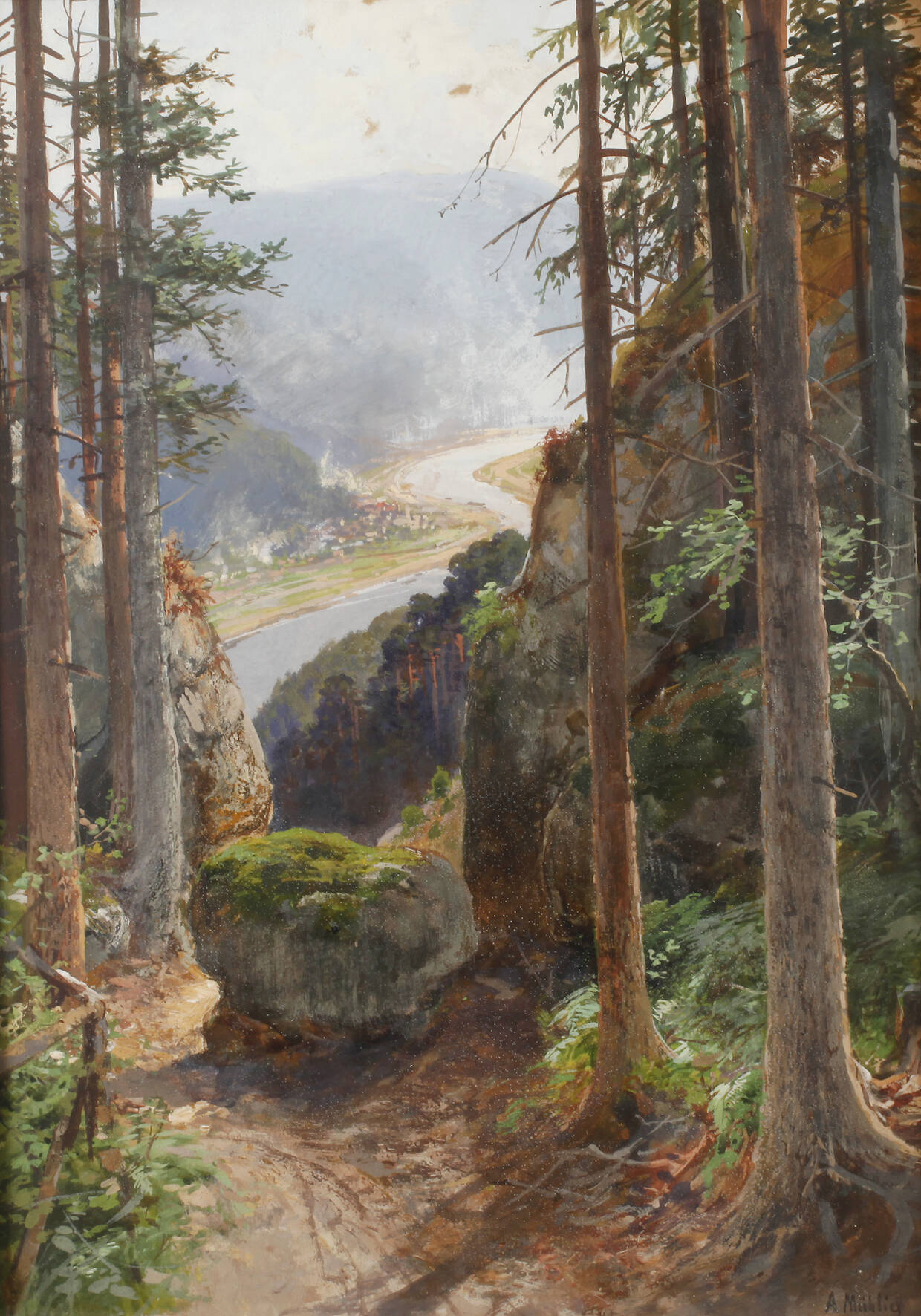 Albert Ernst Mühlig, In der sächsischen Schweiz