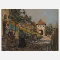 Rudolf Poeschmann, "Vor dem Gasthaus"111