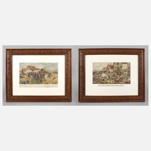 Hermann Sattler, Paar Schlachtenszenen