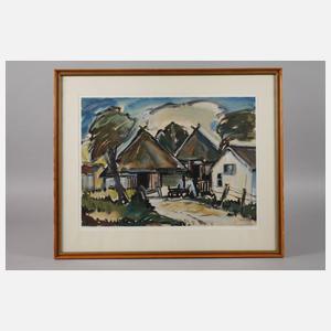 Victor Schlötzer, "Bauernhaus in Ahrenshoop"