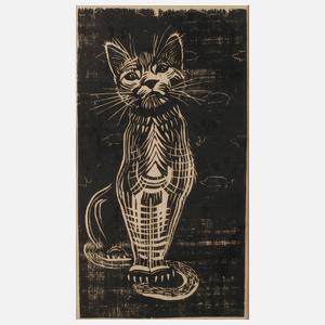 Fritz Schulze, Sitzende Katze