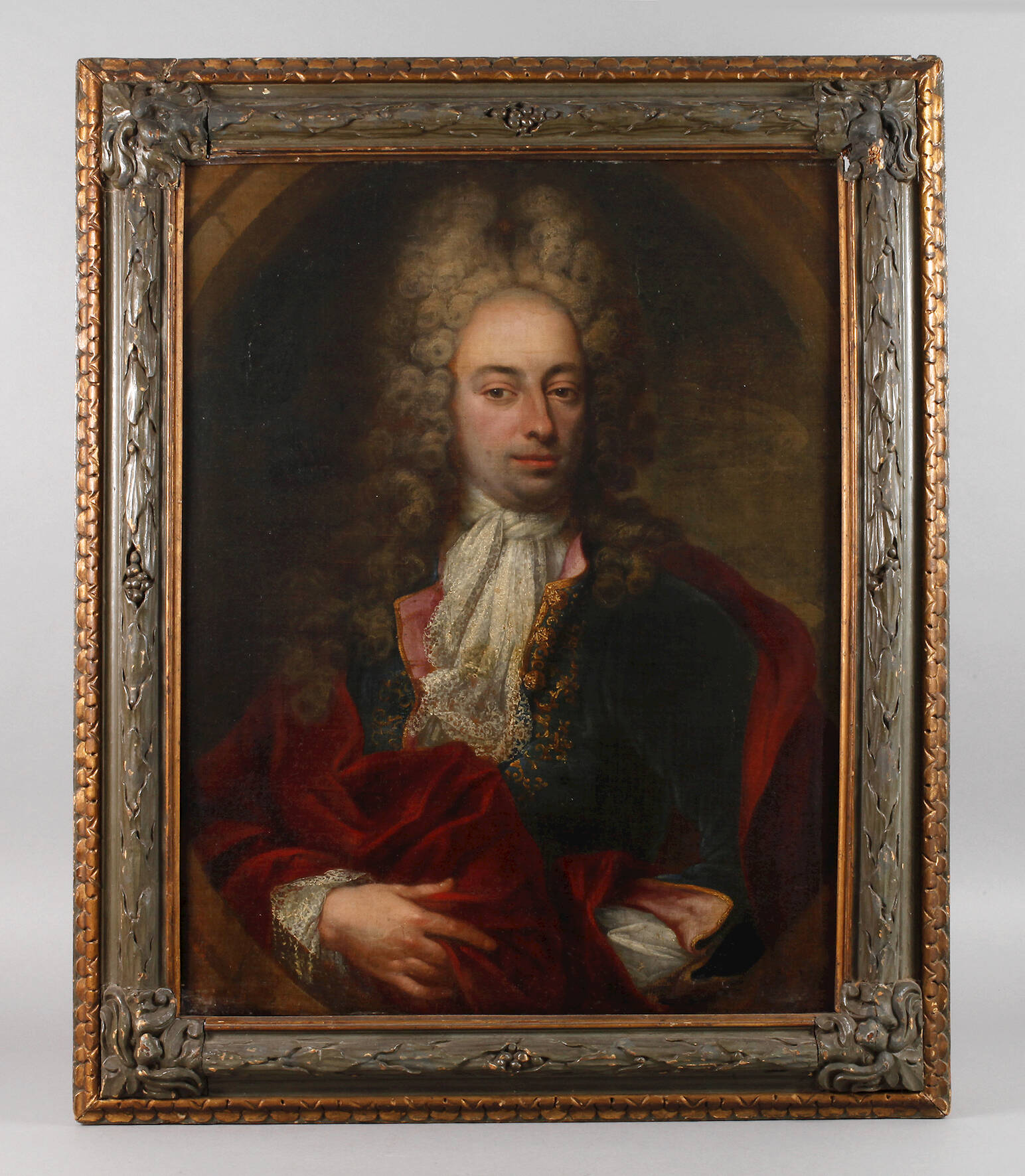 Prof. Nicolas de Largillière, attr., Barockes Herrenportrait