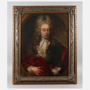 Prof. Nicolas de Largillière, attr., Barockes Herrenportrait