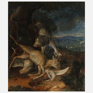 Johann Elias Ridinger, attr., Jagdstecke