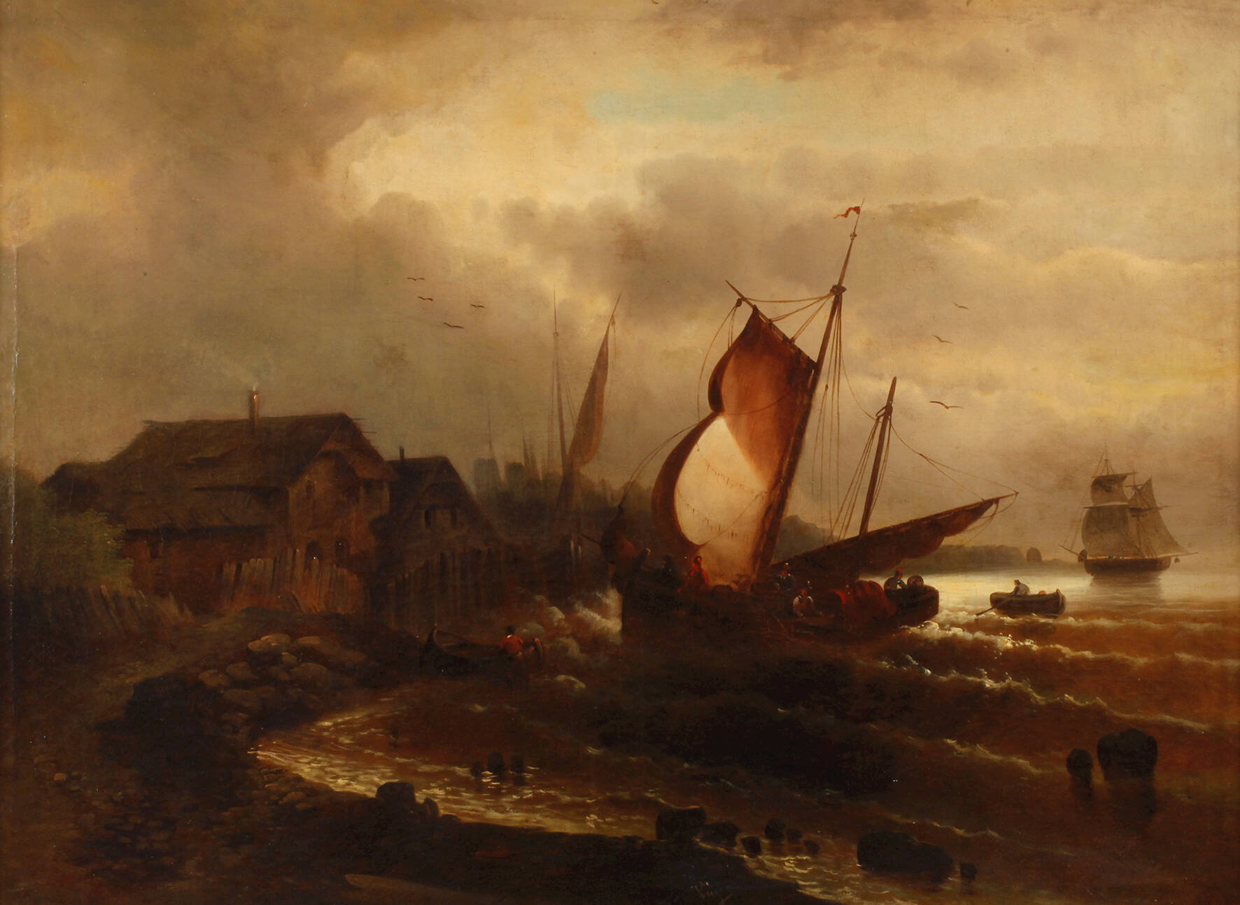 Holländische Küstenszene