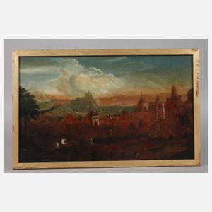 Reiter vor orientalischer Stadt