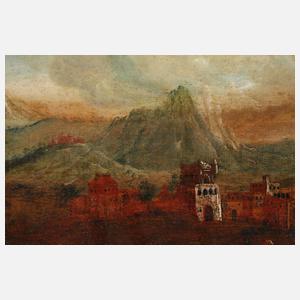 Reiter vor orientalischer Stadt