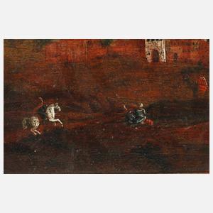 Reiter vor orientalischer Stadt