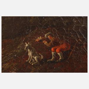 Landschaft mit Wasserfall