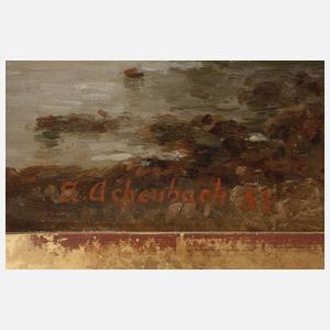 Prof. Andreas Achenbach, Fischer am Flussufer