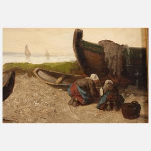 Prof. Andreas Achenbach, Fischer am Flussufer