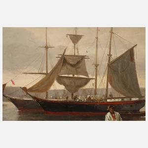 Prof. Andreas Achenbach, Fischer am Flussufer