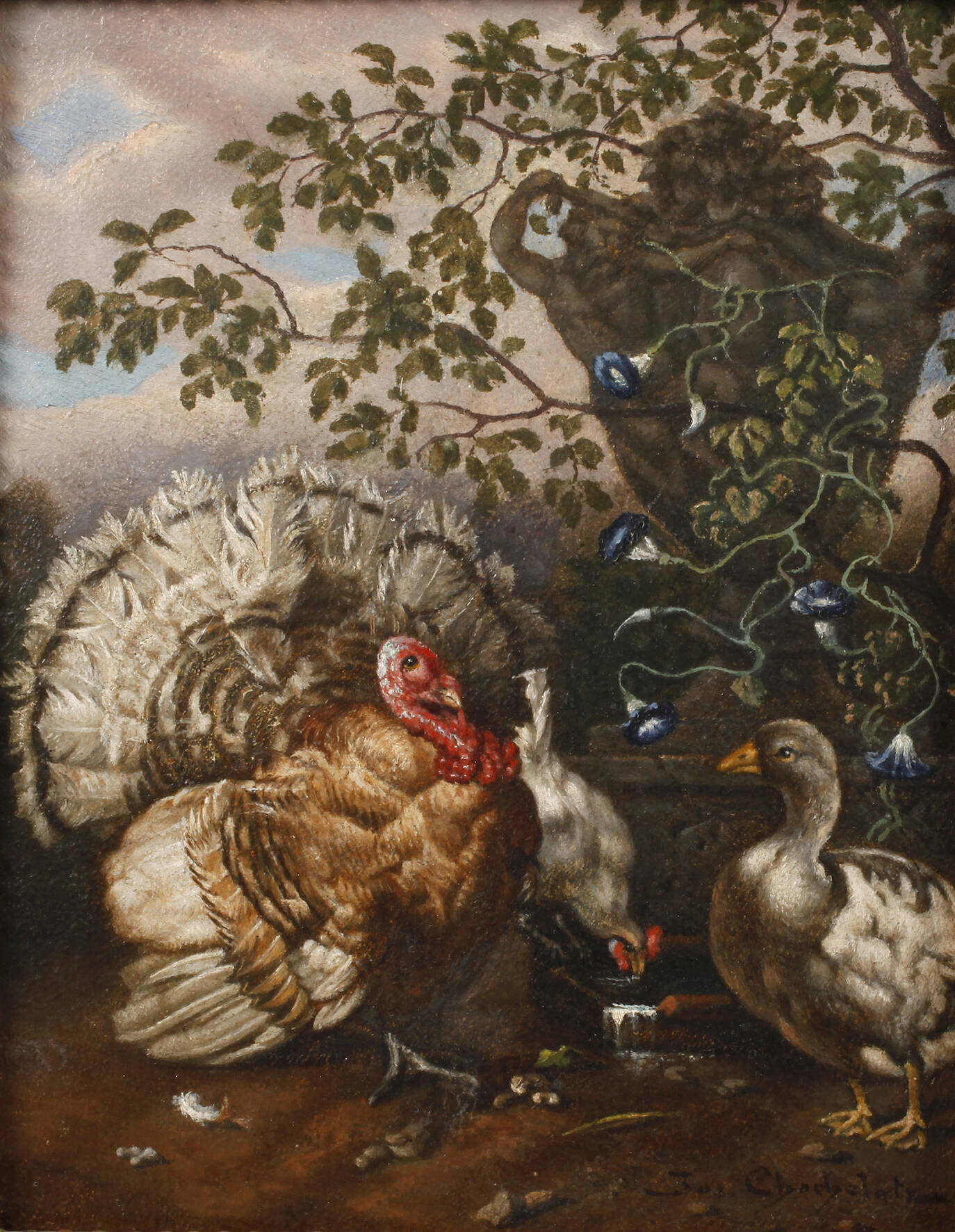 Josef Chocholatz, Federvieh an der Quelle