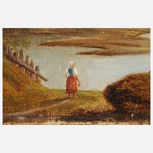 Karl Droysen, Weite Landschaft mit See