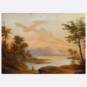 Karl Droysen, Weite Landschaft mit See