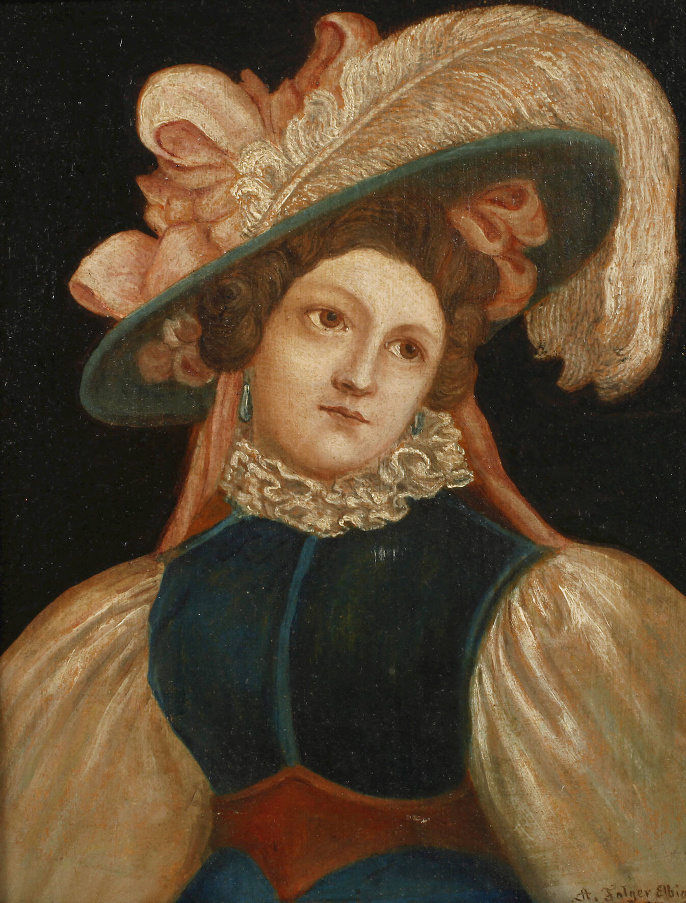 Anton Falger, Damenportrait