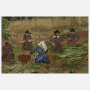 Oswald Gette, Frauen bei der Feldarbeit