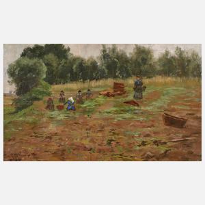 Oswald Gette, Frauen bei der Feldarbeit