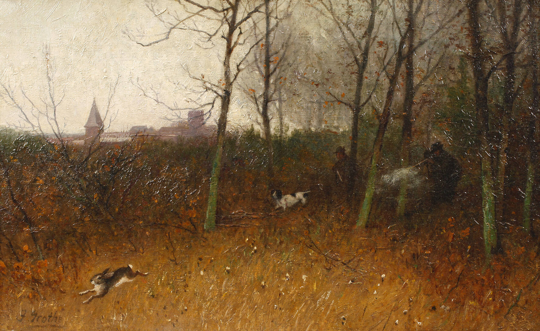 Jean Grothe, Hasenjagd