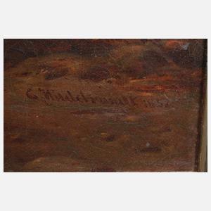 Prof. Eduard Hildebrandt, Nillandschaft mit Pyramiden