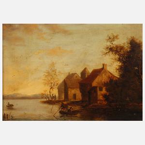 Flusslandschaft nach Franz Hochecker