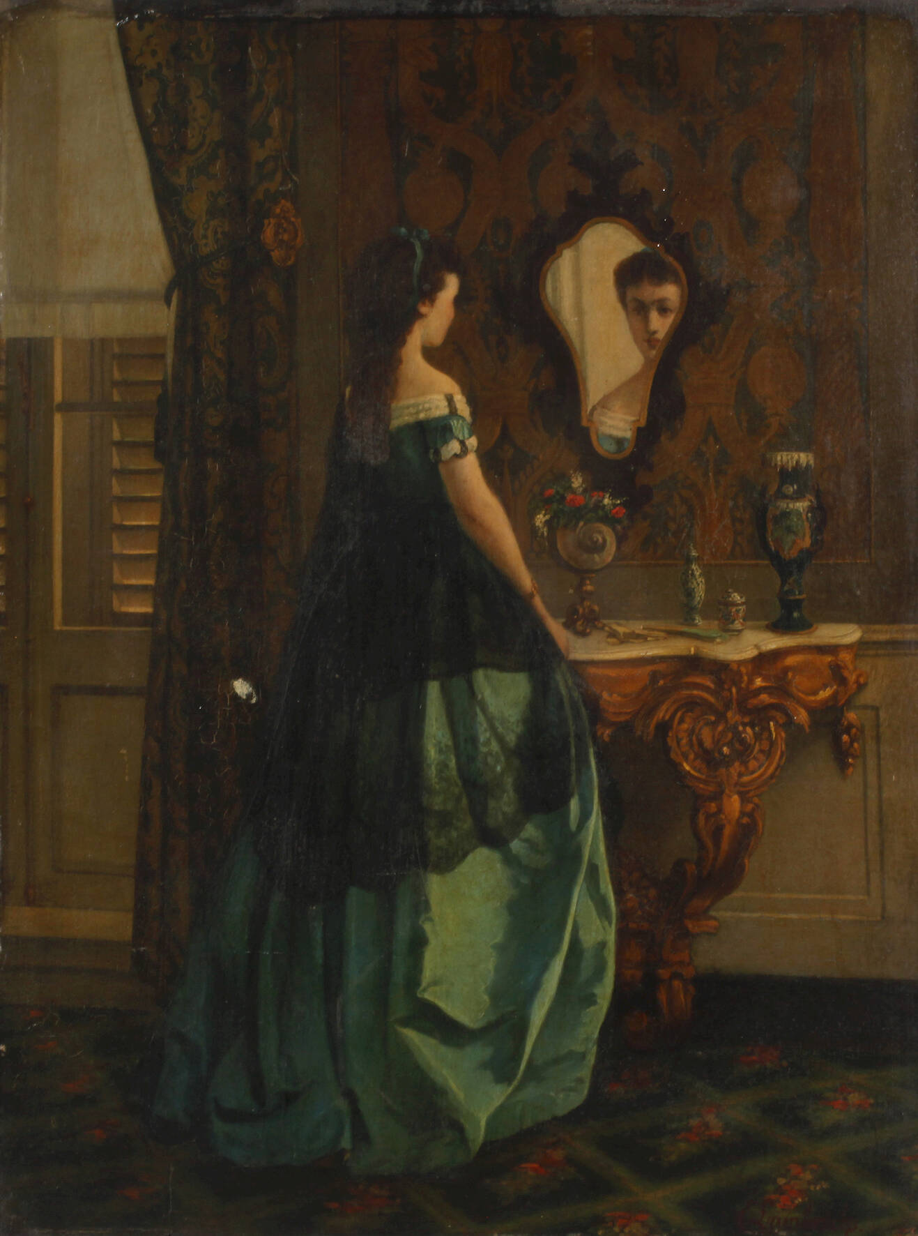 Edmond Lambrichs, Dame im Interieur