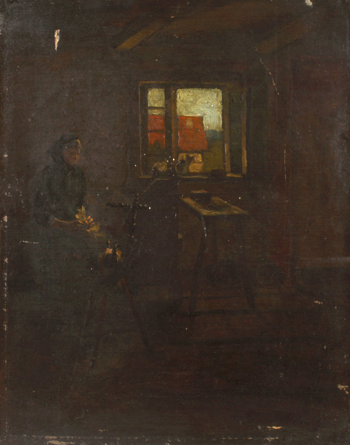 Fritz Schnitzler, Spinnerin im Interieur