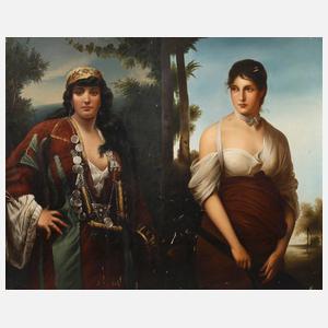 Prof. Strasser, Paar Damenportraits