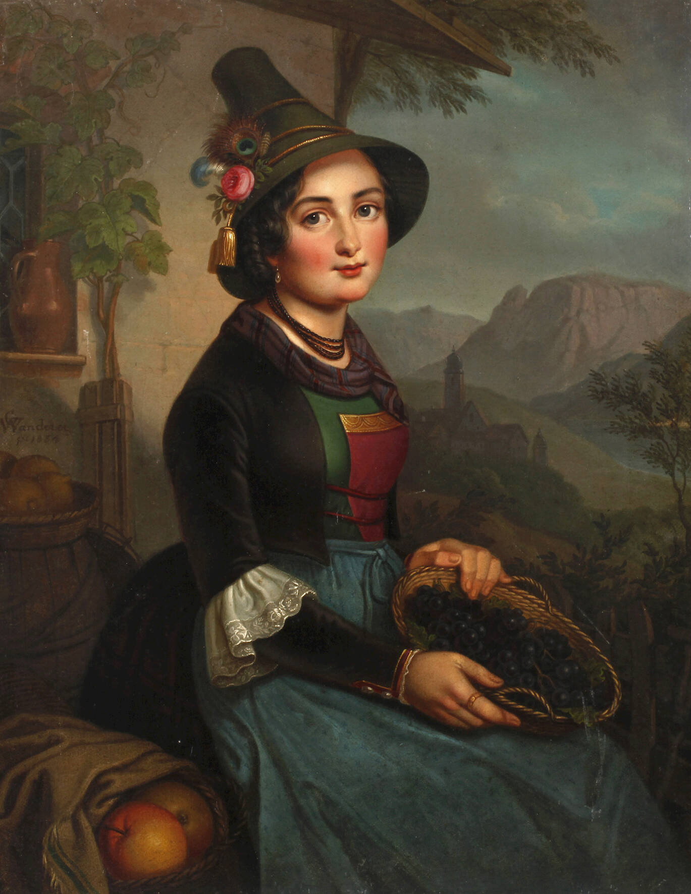 G. Wanderer, Tiroler Fruchthändlerin