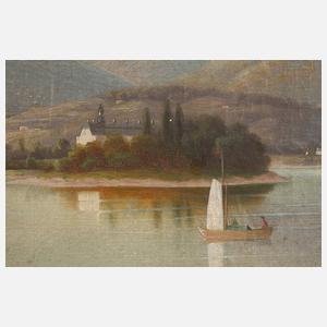 Walther Wünnenberg, Blick auf Kloster Nonnenwerth