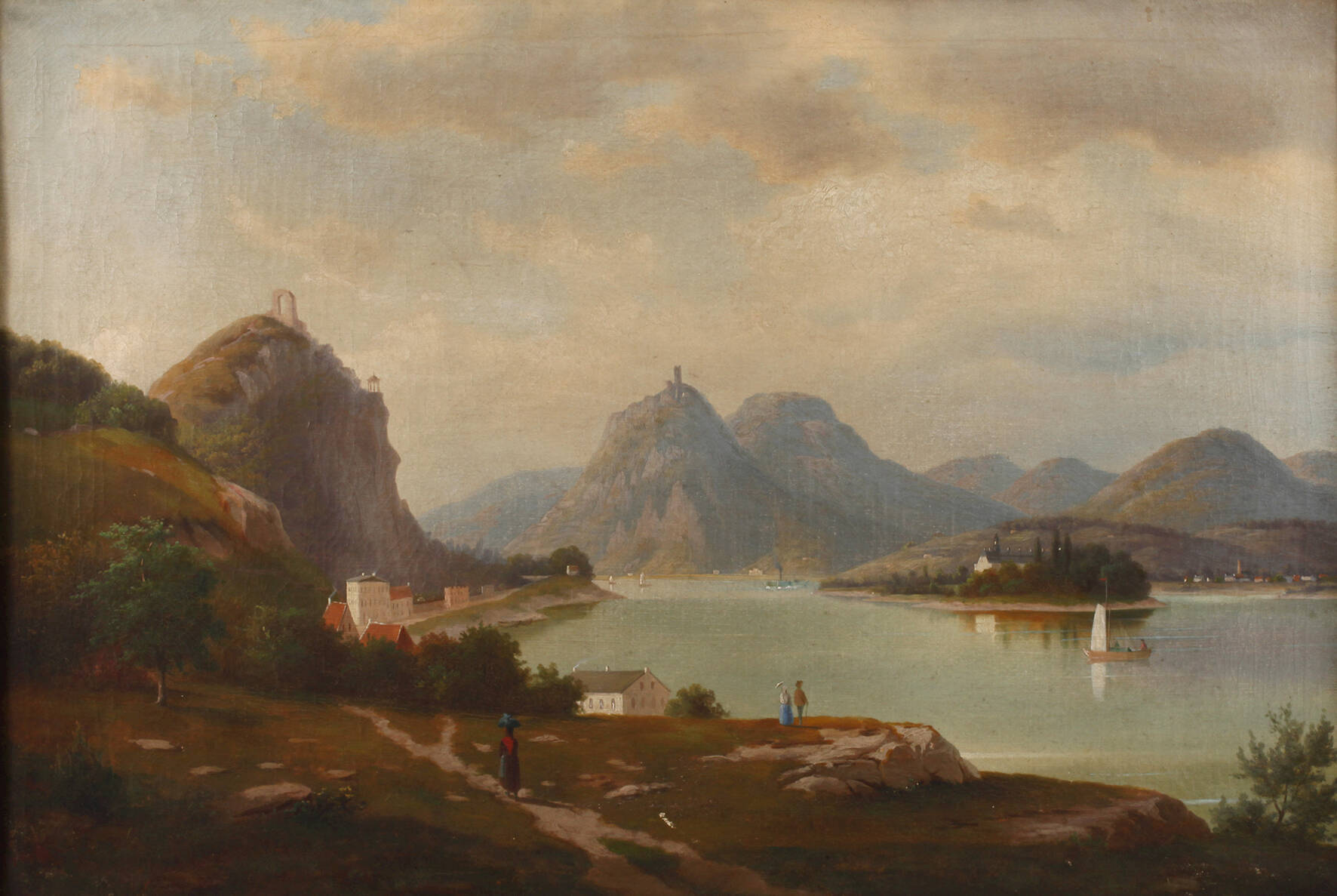 Walther Wünnenberg, Blick auf Kloster Nonnenwerth