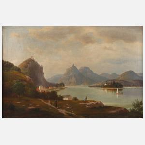 Walther Wünnenberg, Blick auf Kloster Nonnenwerth