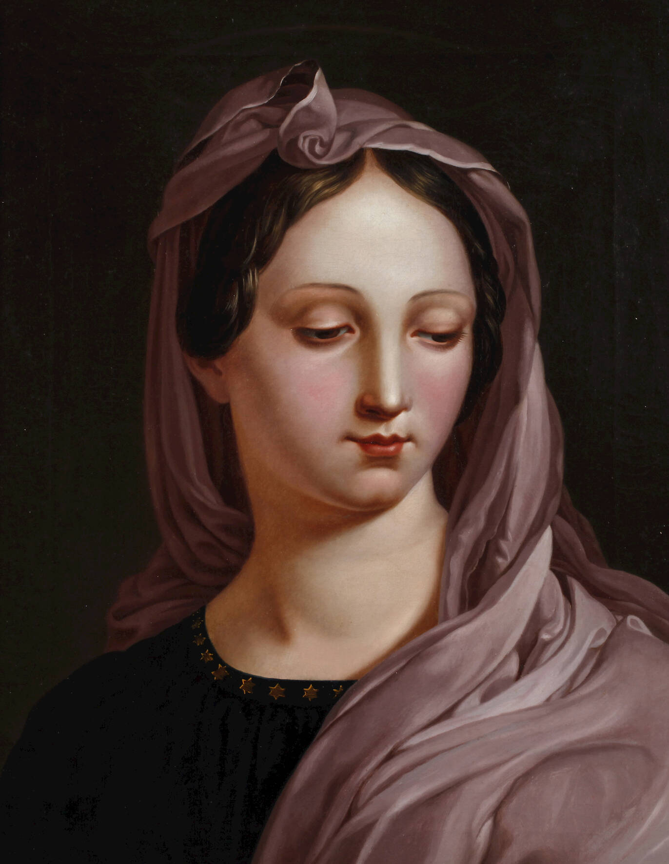 Madonna mit violettem Schleier