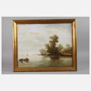 Fischer beim Einholen der Netze