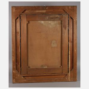 Dame mit Veilchen vor Parklandschaft