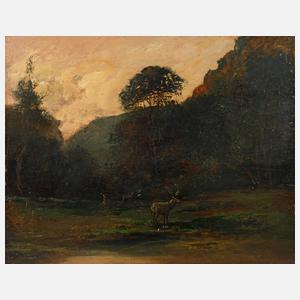 Hirsche auf einer Lichtung