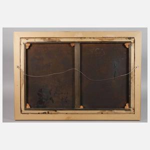 Romantische Flusslandschaft mit Angler