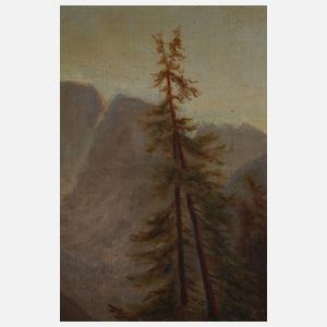 Spätromantische Berglandschaft