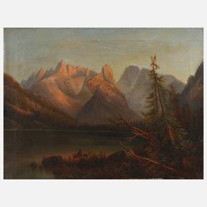 Spätromantische Berglandschaft