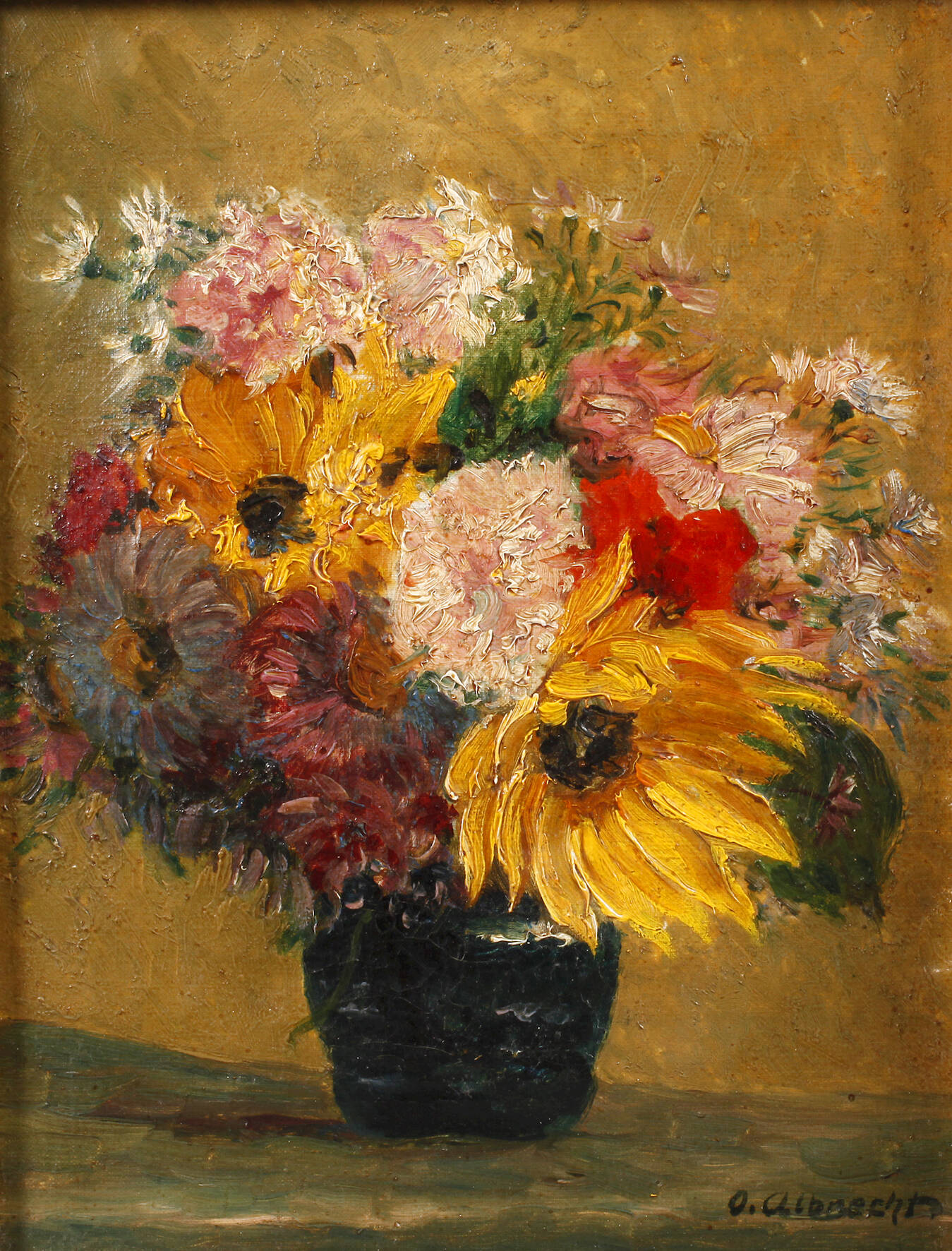 O. Albrecht, Blumenstillleben